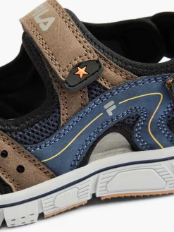 FILA Blauw/ Bruine Sandaal-Kinderen Jongensschoenen