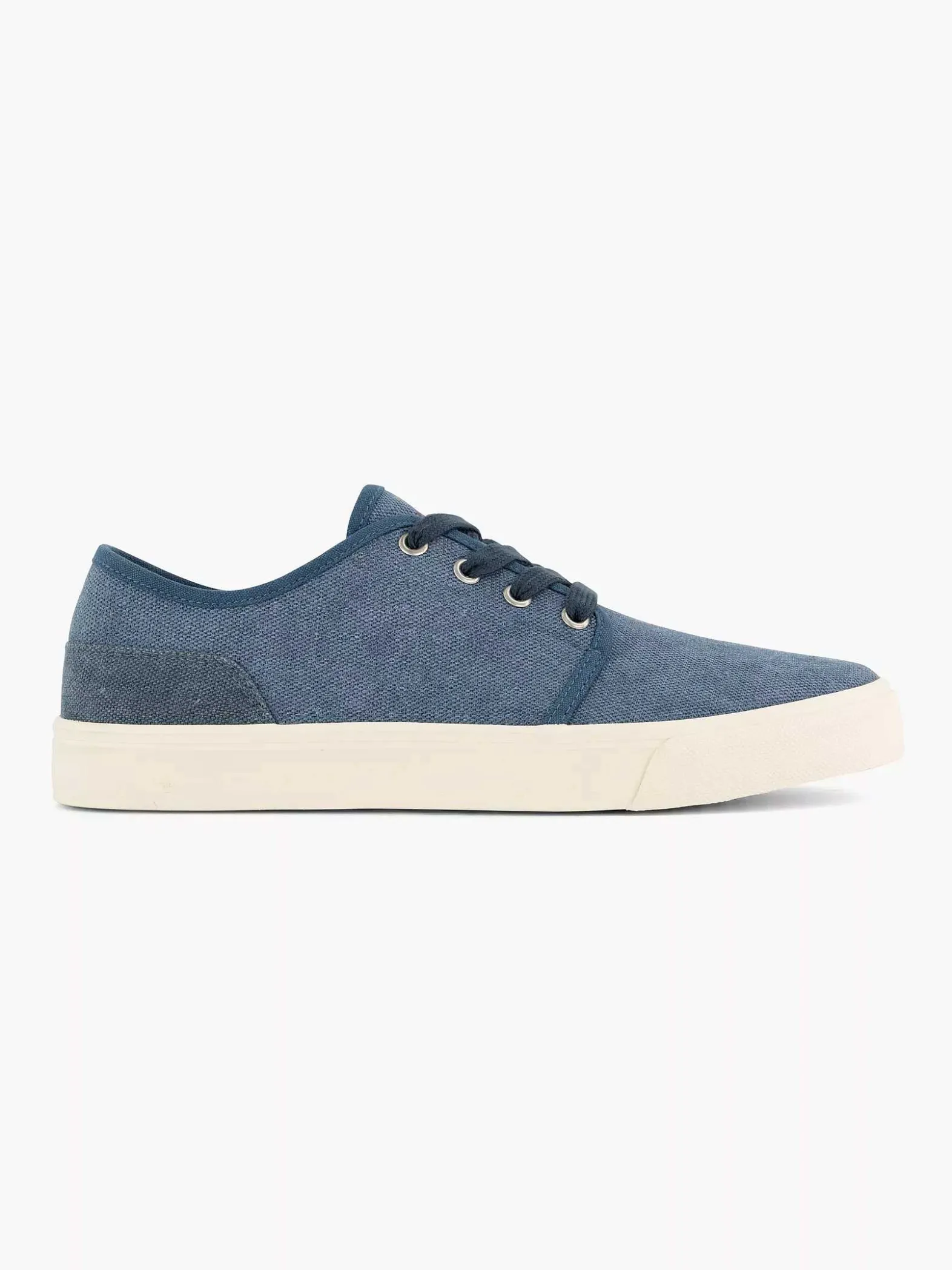 Memphis One Blauwe Canvas Sneaker-Heren Sneakers