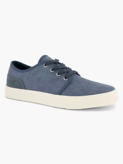 Memphis One Blauwe Canvas Sneaker-Heren Sneakers