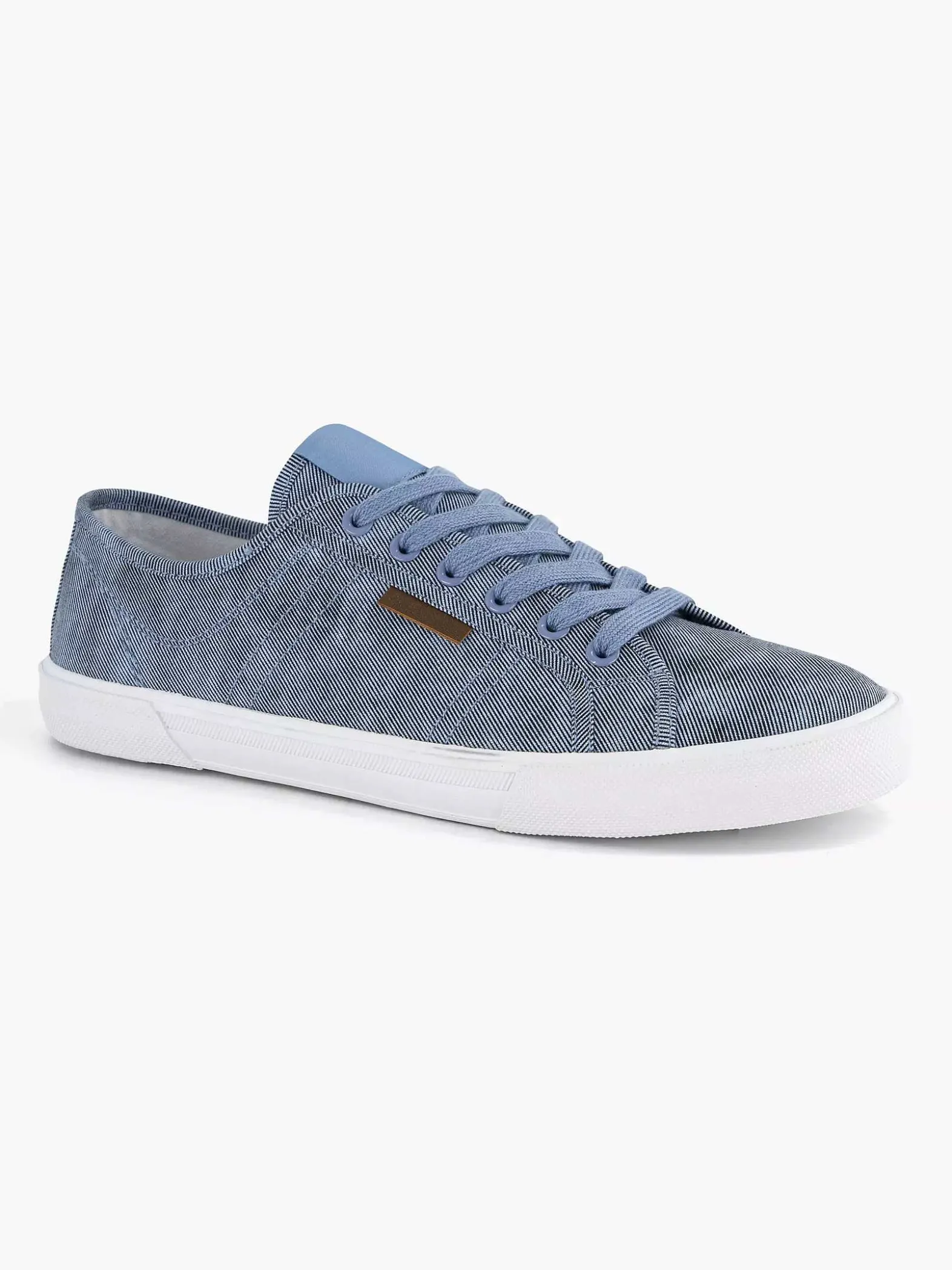 Memphis One Blauwe Canvas Sneaker-Heren Sneakers