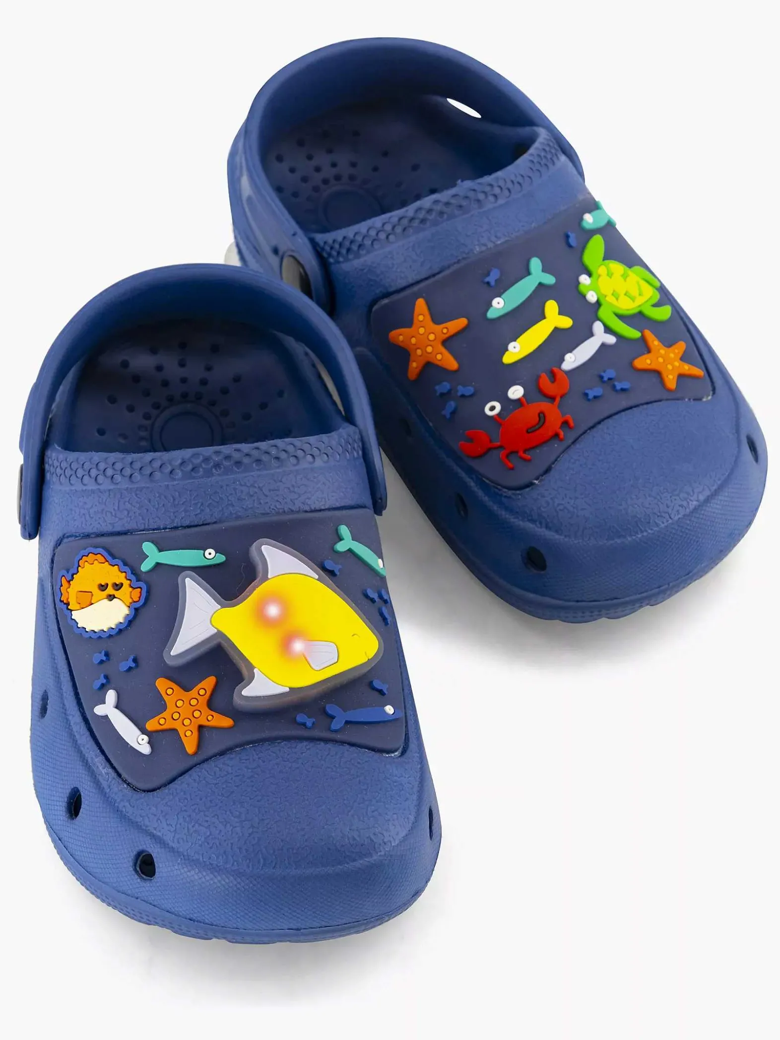 Blue Fin Blauwe Clog Lichtjes-Kinderen Babyschoenen