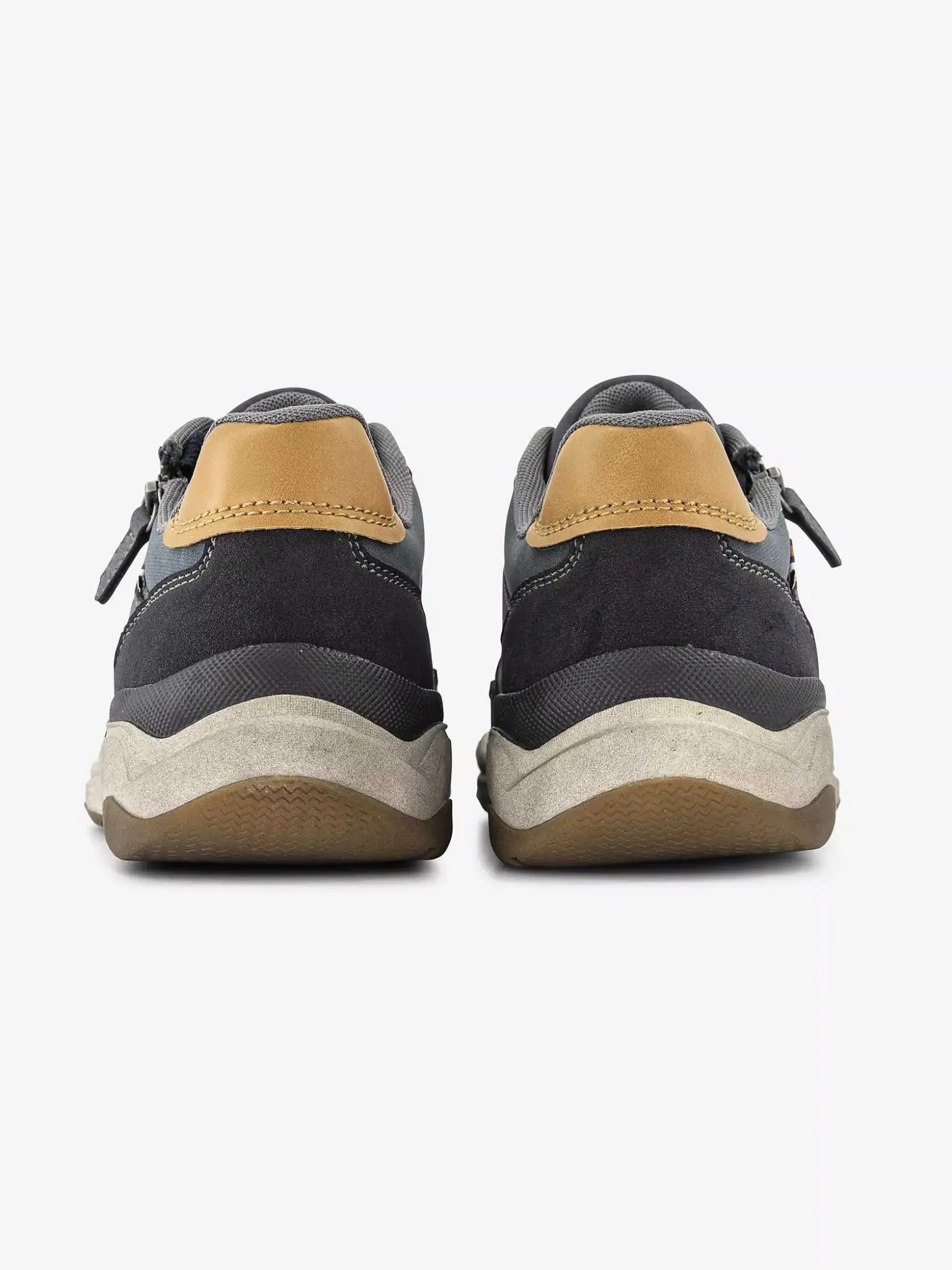 Easy Street Blauwe Comfort Veterschoen-Heren Instappers