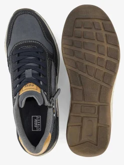 Easy Street Blauwe Comfort Veterschoen-Heren Instappers