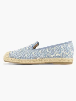Graceland Blauwe Espadrille-Dames Instappers