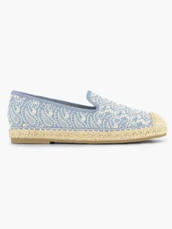 Graceland Blauwe Espadrille-Dames Instappers