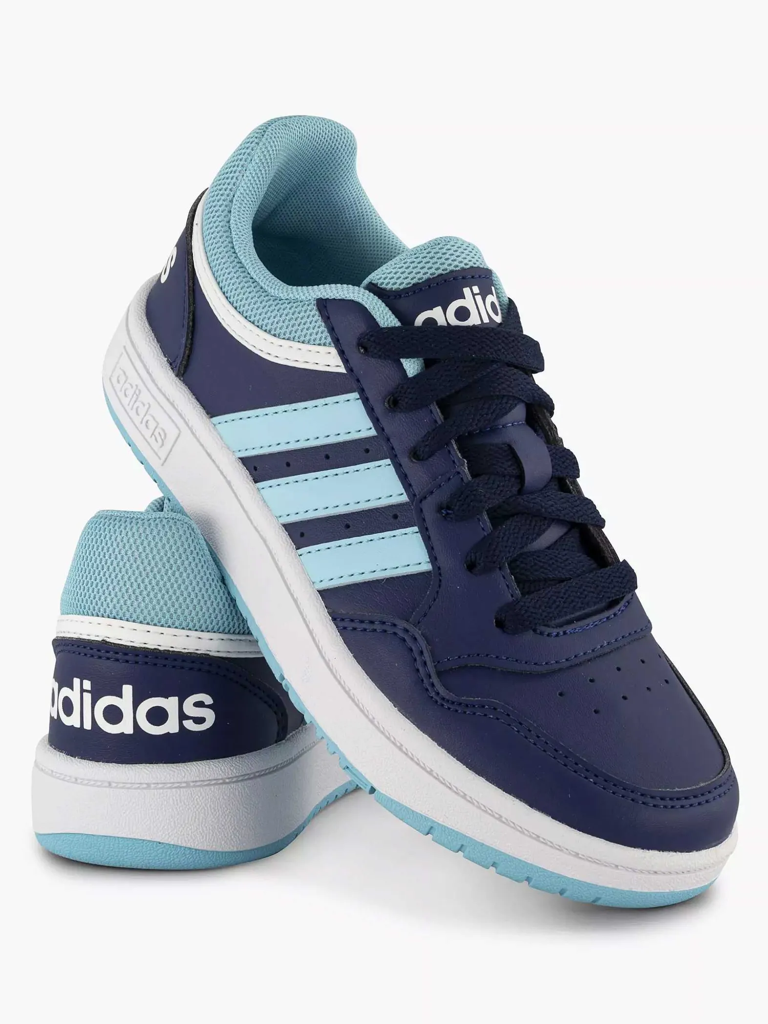 adidas Blauwe Hoops 3.0 K-Kinderen Jongensschoenen