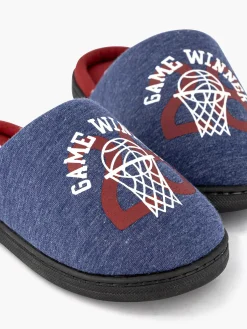 Vty Blauwe Instap Pantoffel-Kinderen Jongensschoenen