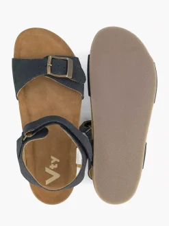 Vty Blauwe Leren Sandaal-Kinderen Jongensschoenen