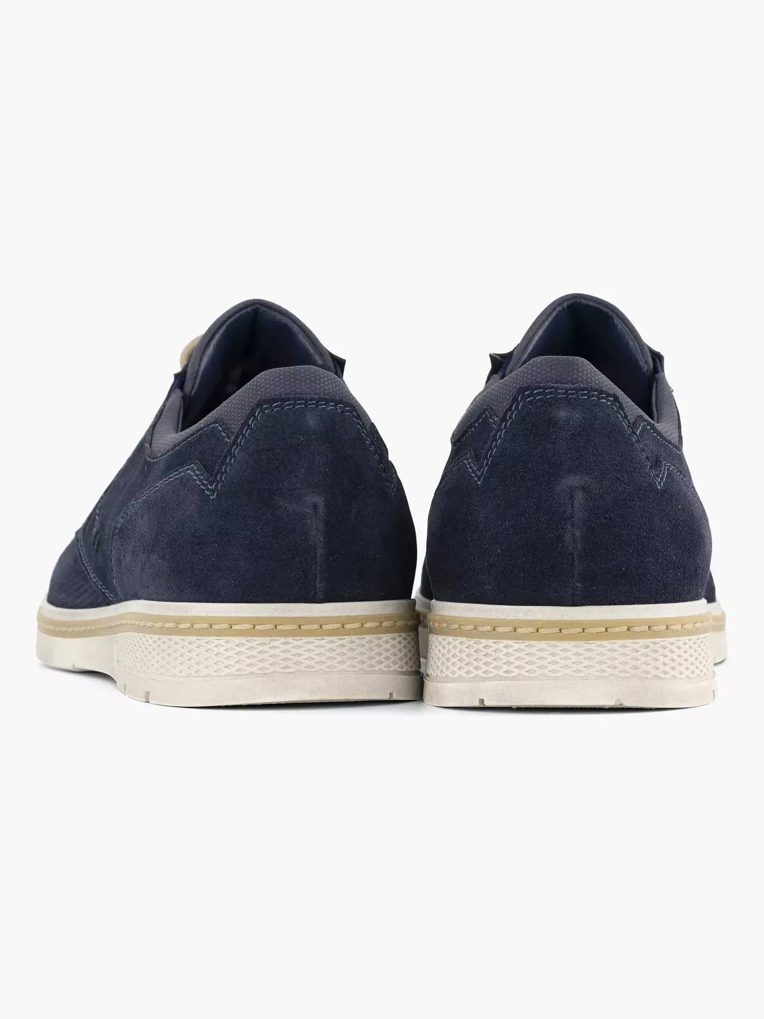 Gallus Blauwe Leren Veterschoen-Heren Geklede Schoenen