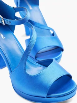 Graceland Blauwe Pump Satijn-Dames Pumps