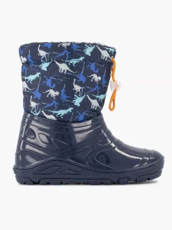 Landrover Blauwe Regenlaars Dino Gevoerd-Kinderen Babyschoenen