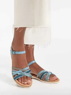 Graceland Blauwe Sandaal-Dames Sandalen