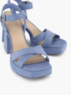 Graceland Blauwe Sandalette-Dames Sandalen