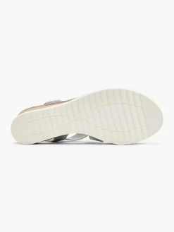 Easy Street Blauwe Sandalette Sleehak-Dames Sandalen
