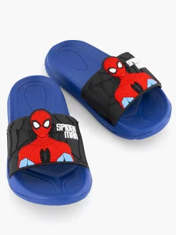Spiderman Blauwe Slipper-Kinderen Jongensschoenen