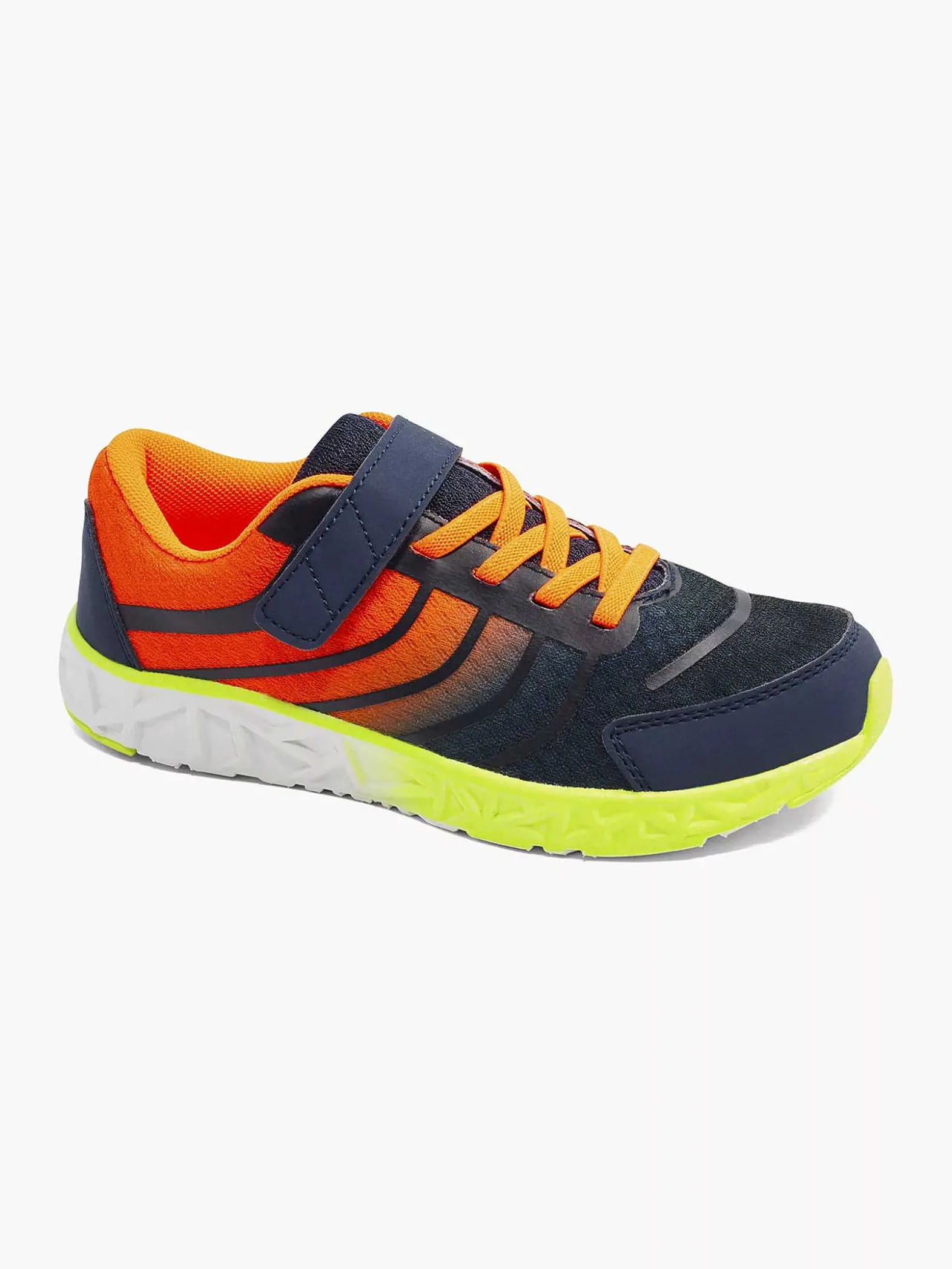 Vty Blauwe Sneaker Elastische Veter-Kinderen Jongensschoenen