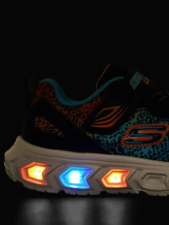 Skechers Blauwe Sneaker Lichtjes-Kinderen Jongensschoenen