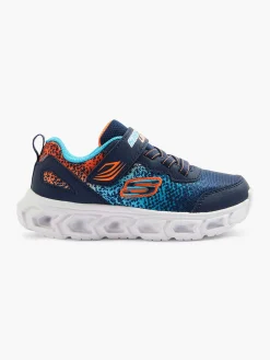 Skechers Blauwe Sneaker Lichtjes-Kinderen Jongensschoenen