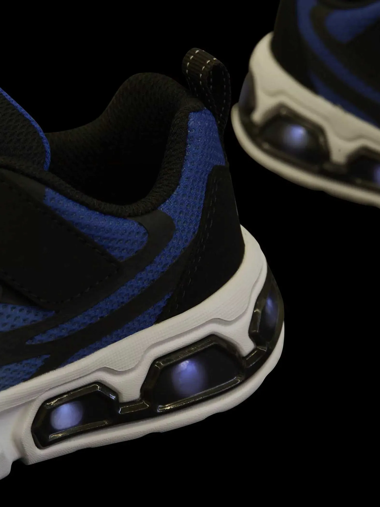 Skechers Blauwe Sneaker Lichtjes-Kinderen Jongensschoenen