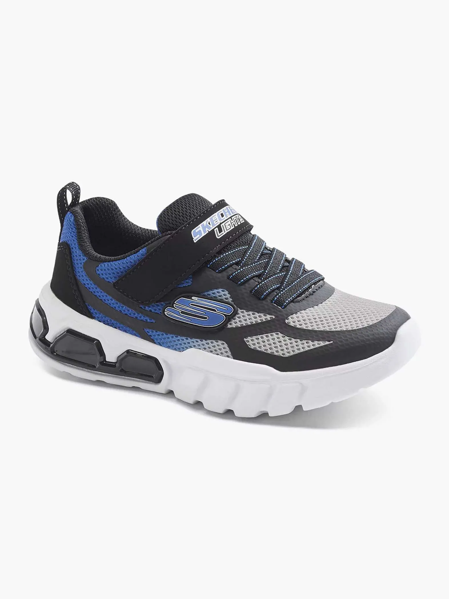 Skechers Blauwe Sneaker Lichtjes-Kinderen Jongensschoenen