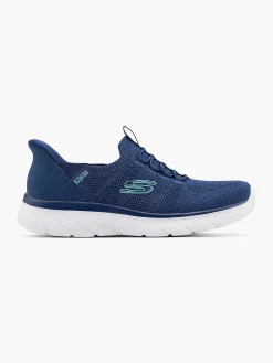 Skechers Blauwe Sneaker Swift Fit - Hands Free Memory Foam-Dames Sneakers