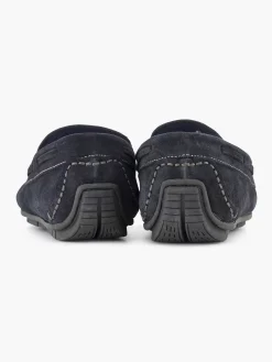Easy Street Blauwe Suede Comfort Instapper-Heren Instappers