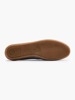 5th Avenue Blauwe Suede Instapper Sierketting-Dames Instappers