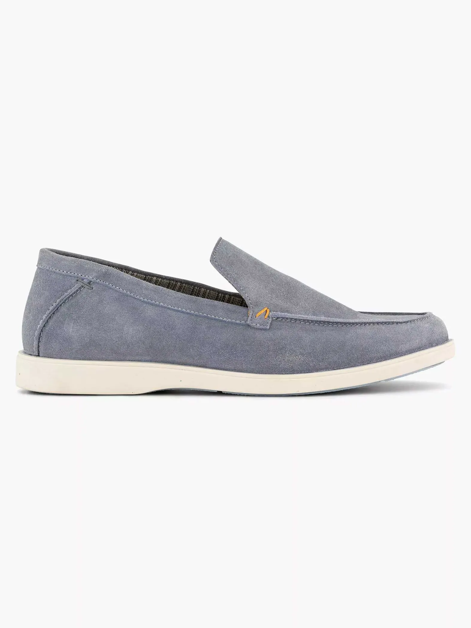Memphis One Blauwe Suede Loafer-Heren Instappers