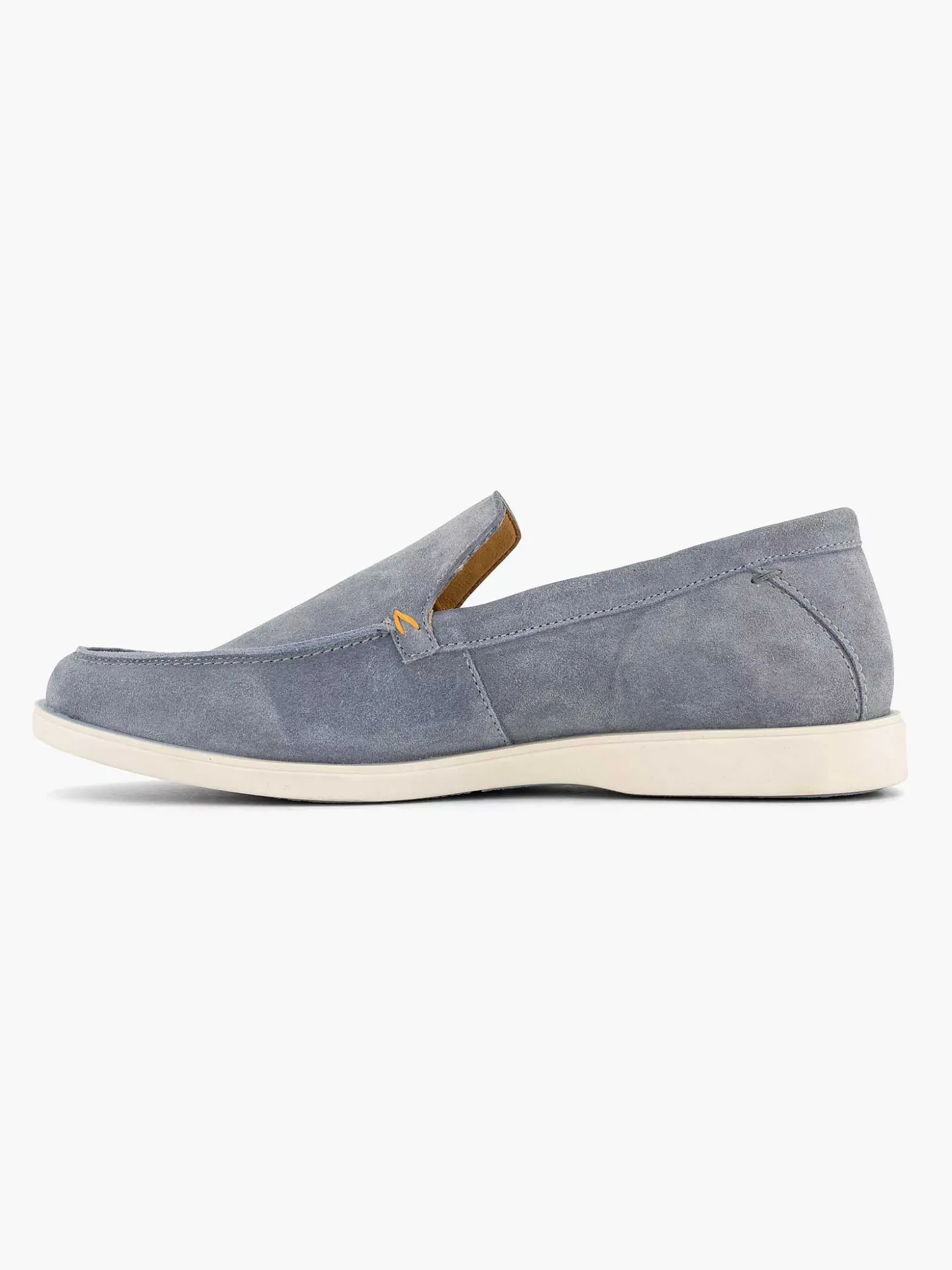 Memphis One Blauwe Suede Loafer-Heren Instappers