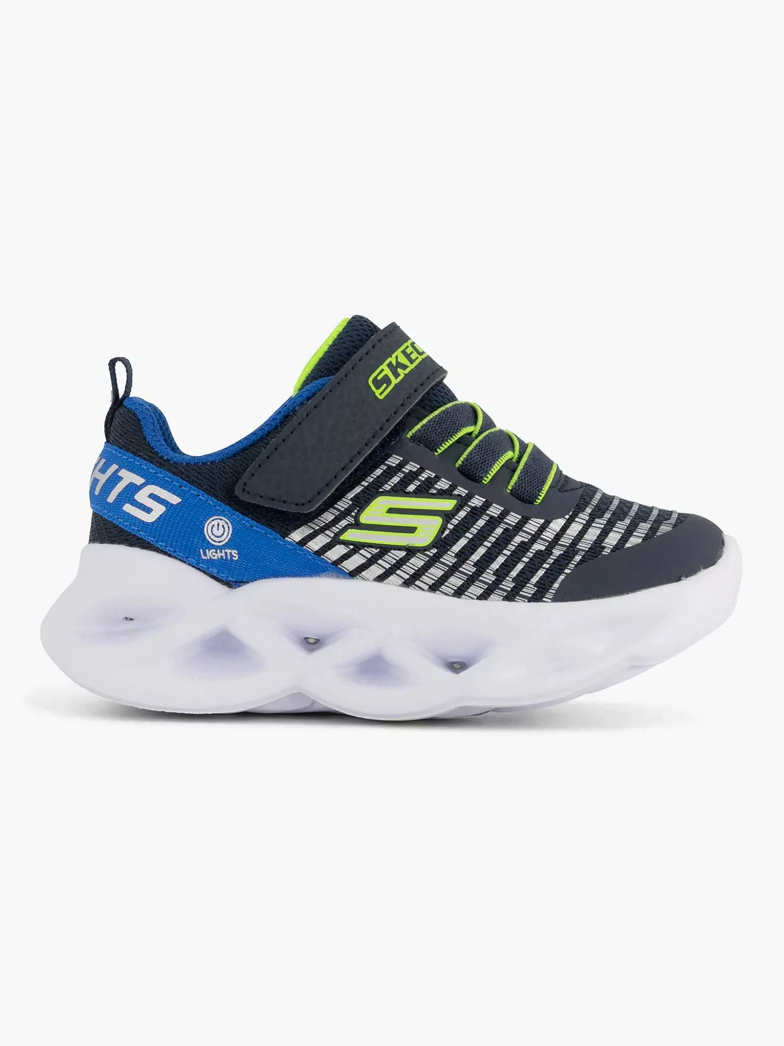 Skechers Blauwe Twisty Brights - Novlo-Kinderen Jongensschoenen