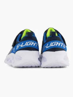Skechers Blauwe Twisty Brights - Novlo-Kinderen Jongensschoenen