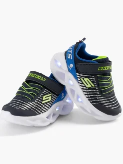 Skechers Blauwe Twisty Brights - Novlo-Kinderen Jongensschoenen