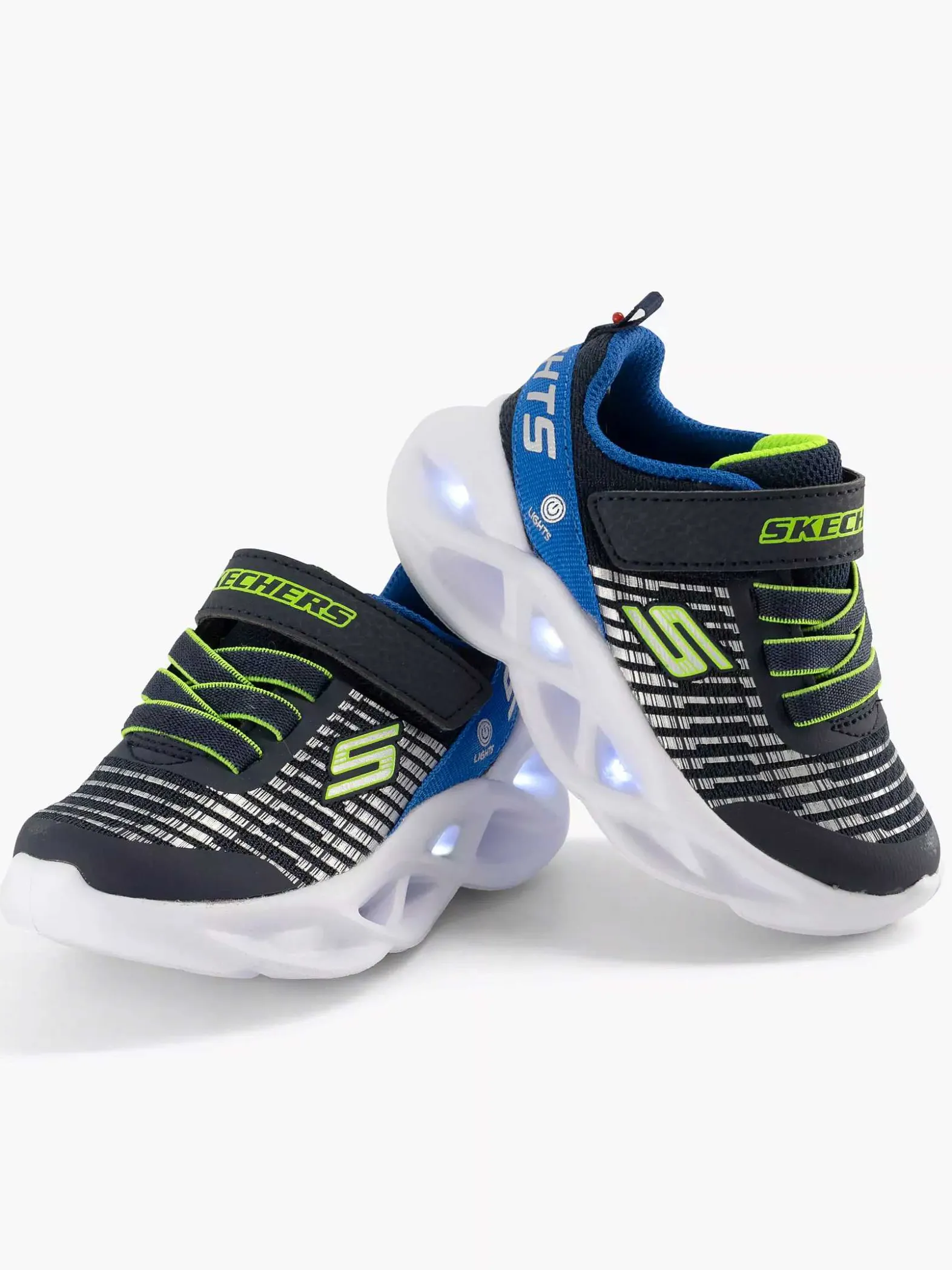 Skechers Blauwe Twisty Brights - Novlo-Kinderen Jongensschoenen