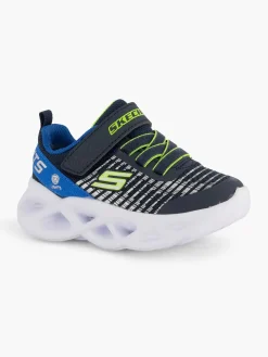 Skechers Blauwe Twisty Brights - Novlo-Kinderen Jongensschoenen