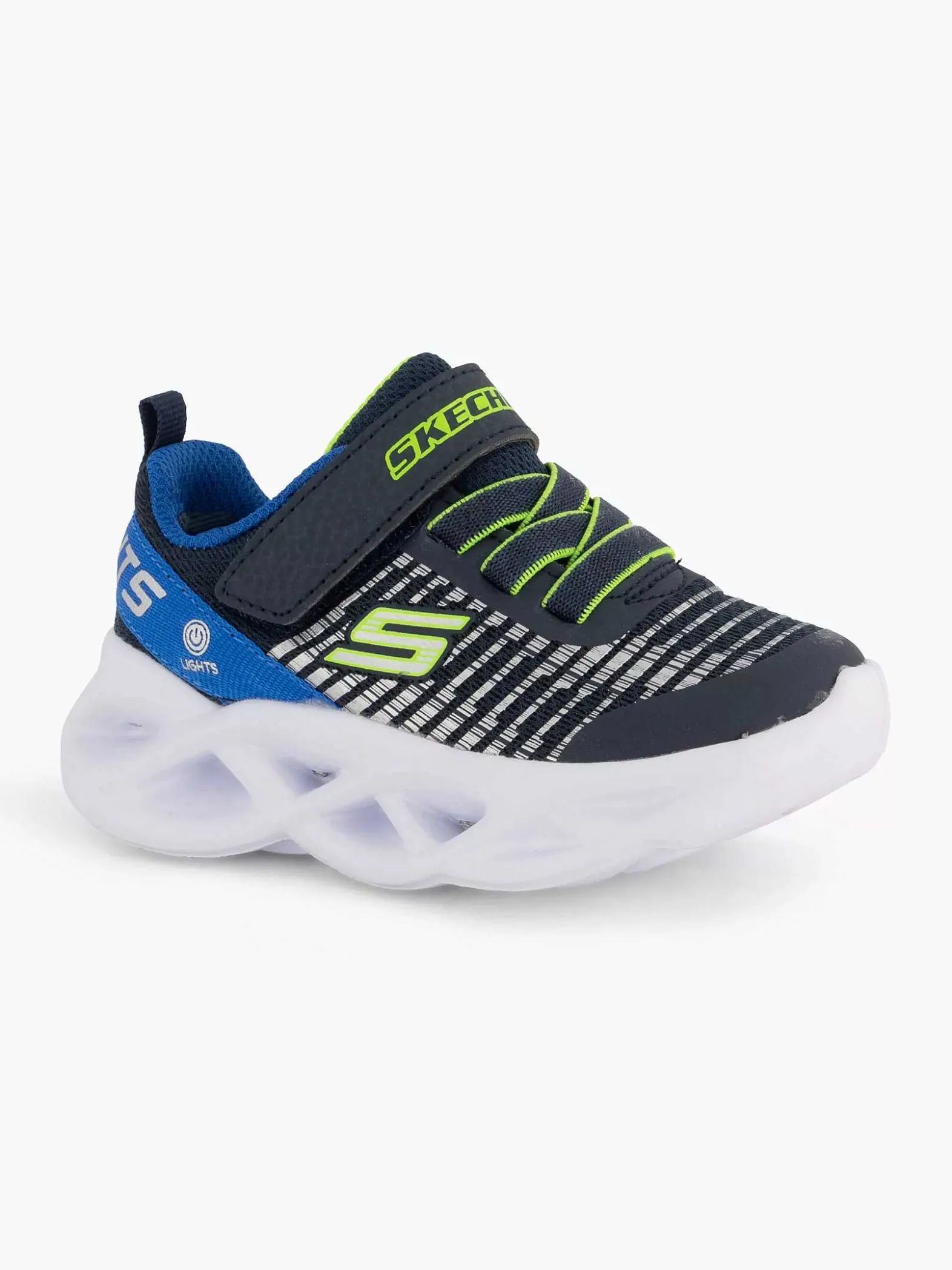 Skechers Blauwe Twisty Brights - Novlo-Kinderen Jongensschoenen