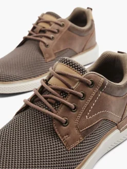 Easy Street Bruine Comfort Sneaker-Heren Sneakers
