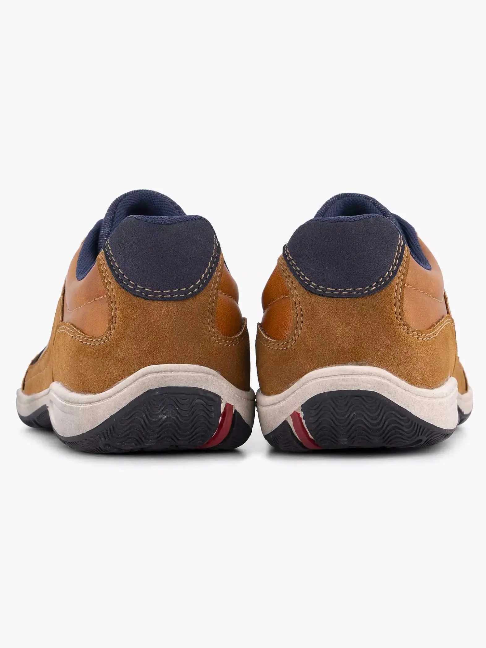 Easy Street Bruine Comfort Sneaker-Heren Sneakers