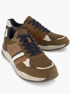 Easy Street Bruine Comfort Sneaker-Heren Sneakers
