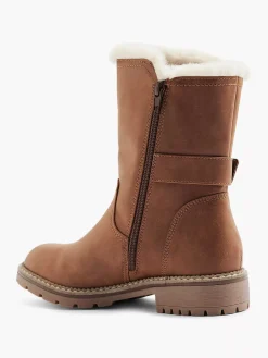 Landrover Bruine Enkelboot Gevoerd-Dames Enkellaarzen & Boots