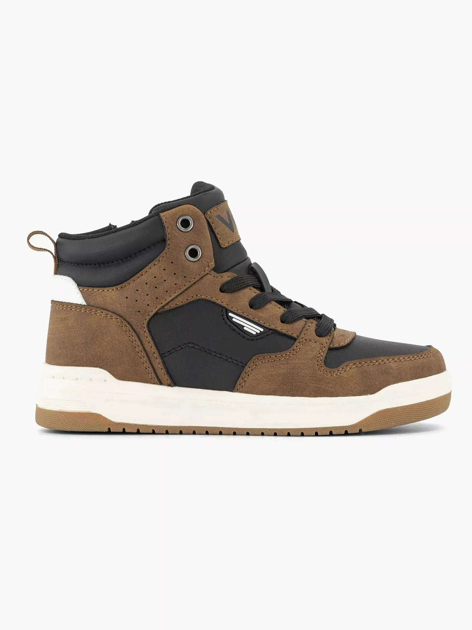 Vty Bruine Hoge Sneaker-Kinderen Jongensschoenen