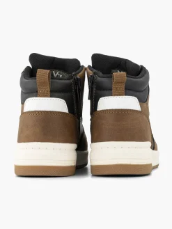 Vty Bruine Hoge Sneaker-Kinderen Jongensschoenen