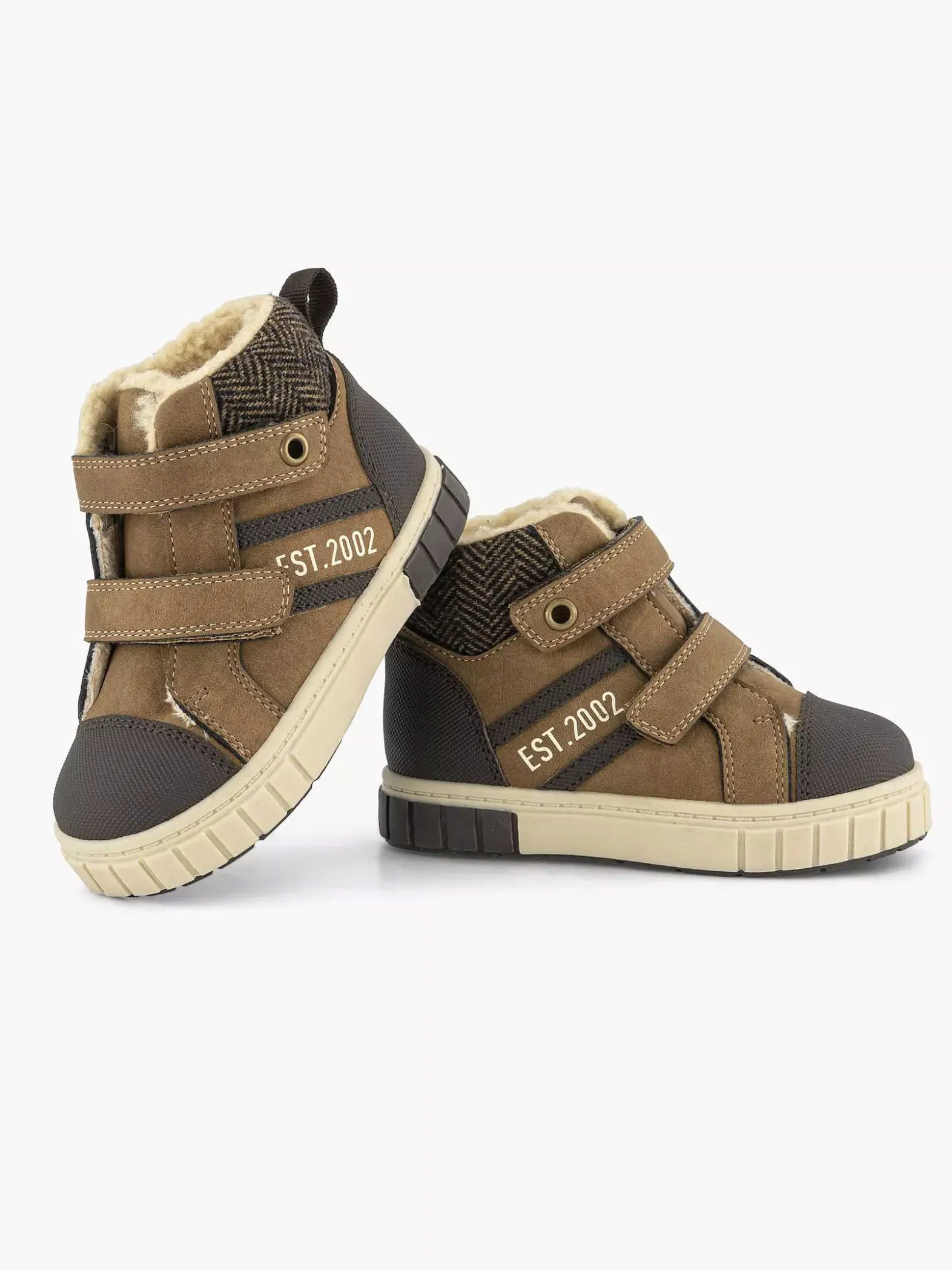 Vty Bruine Hoge Sneaker-Kinderen Jongensschoenen