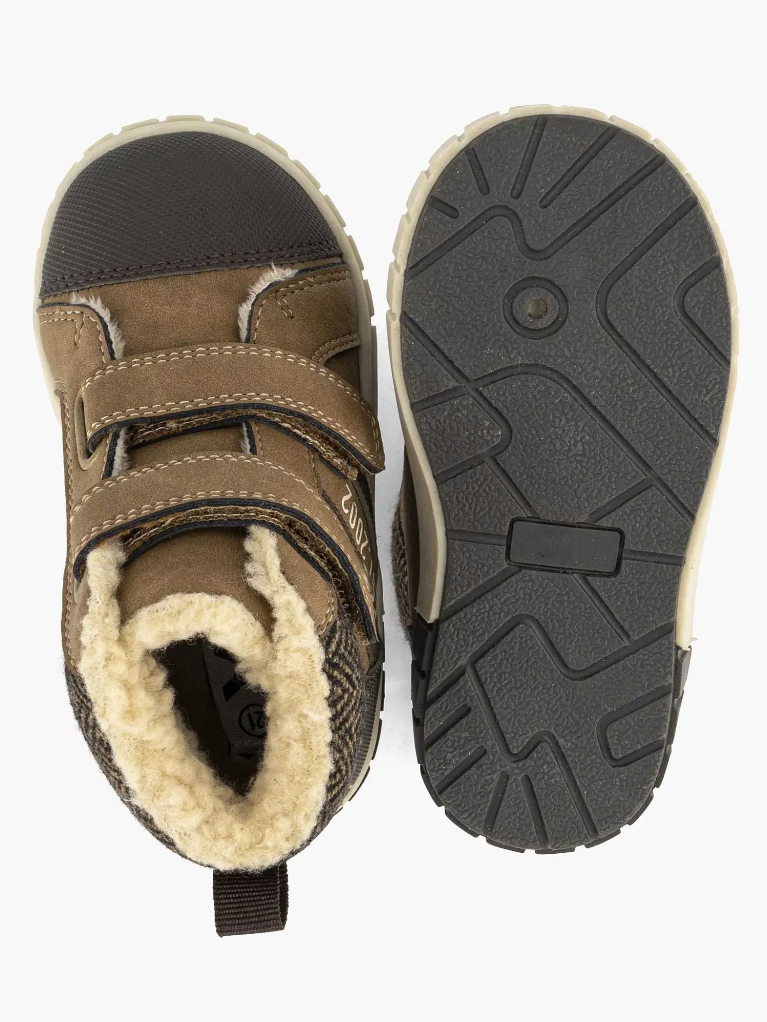 Vty Bruine Hoge Sneaker-Kinderen Jongensschoenen