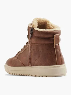 Vty Bruine Hoge Sneaker-Kinderen Jongensschoenen
