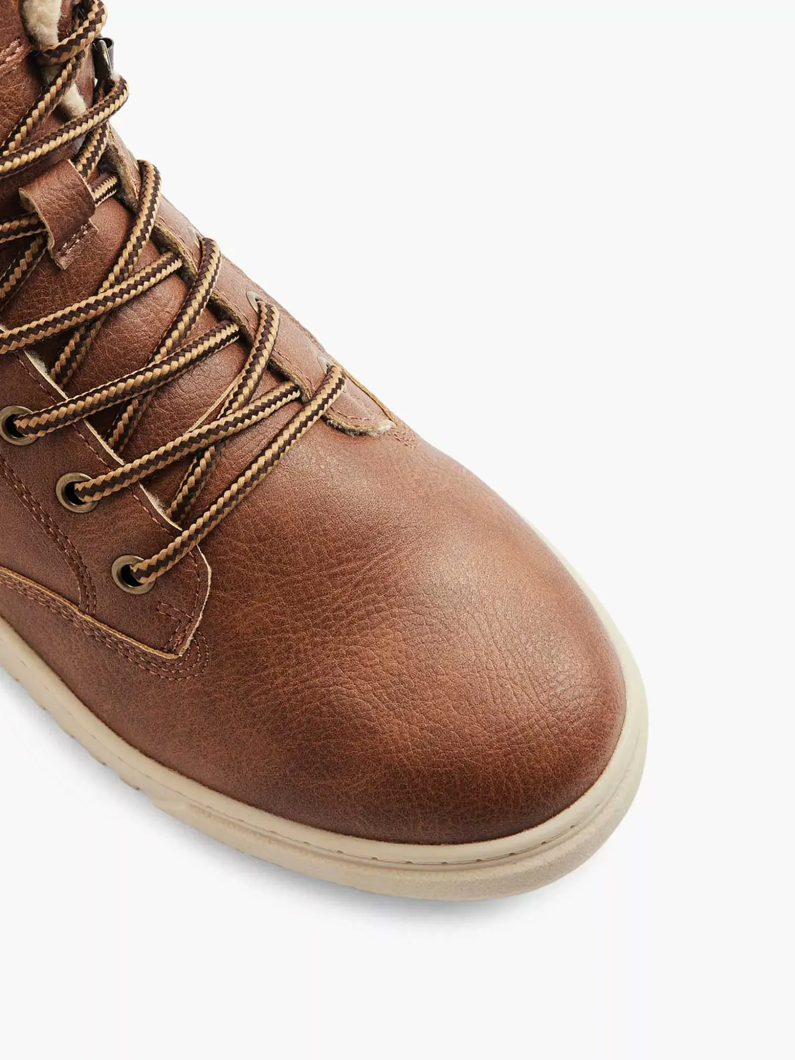 Vty Bruine Hoge Sneaker-Kinderen Jongensschoenen