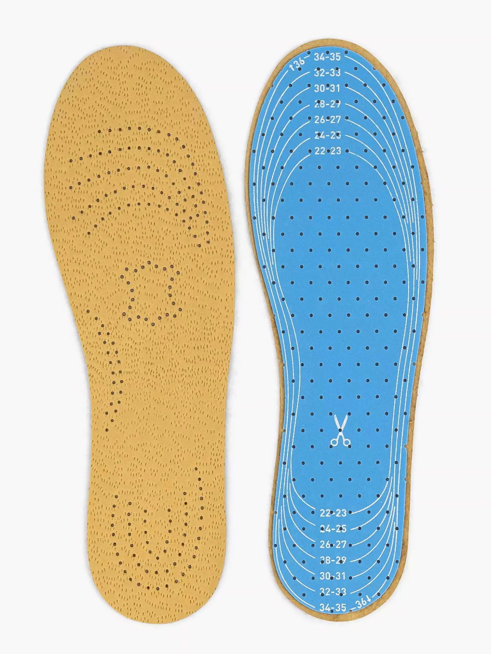 vanHaren Bruine Leren Inlegzool 22-36-Kinderen Babyschoenen