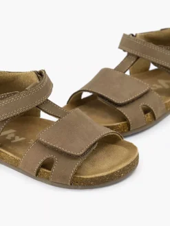 Vty Bruine Leren Sandaal-Kinderen Jongensschoenen