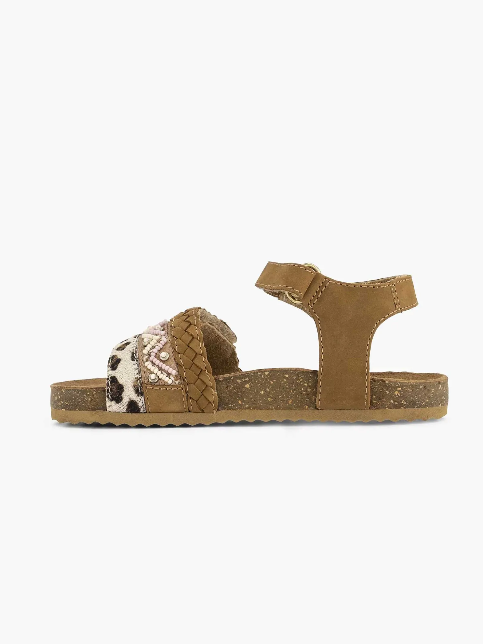 Limelight girl Bruine Leren Sandalen Panterprint-Kinderen Jongensschoenen