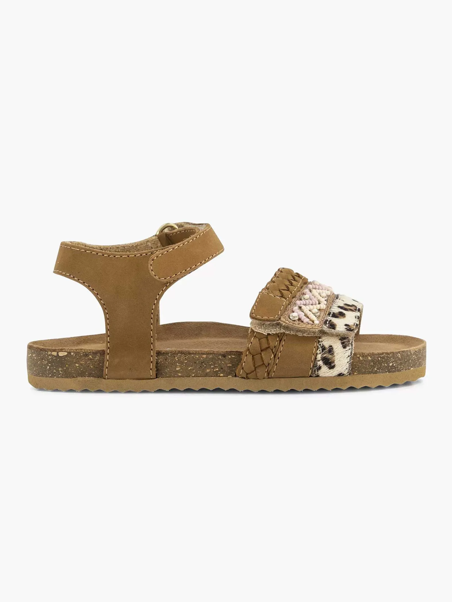 Limelight girl Bruine Leren Sandalen Panterprint-Kinderen Jongensschoenen