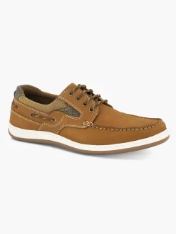 Gallus Bruine Leren Veterschoen-Heren Geklede Schoenen